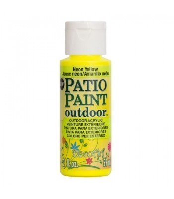 DecoArt Patio Paint - Neon Yellow 2oz